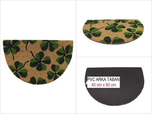 sd51095 pvc tabanlı D model koko kapı paspas 40cmx60cm - 