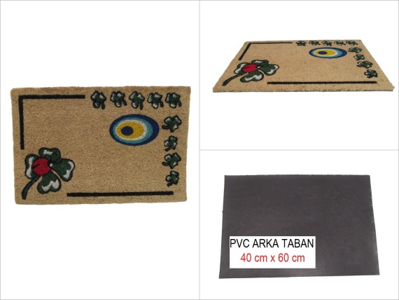 sd51100 pvc tabanlı koko kapı paspas 40cmx60cm - 1