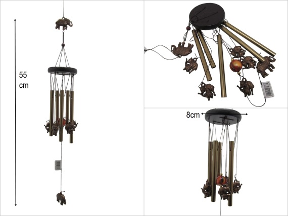 sd51203 fil dekorlu metal rüzgar çanı - 1