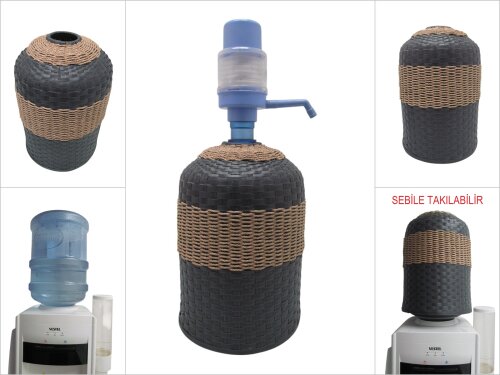 sd51266 pvc malzeme el örgüsü damacana kılıfı sepeti - 