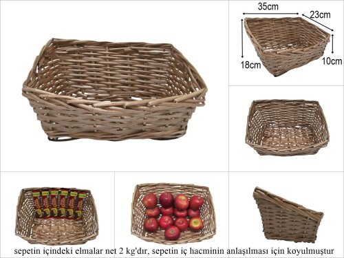 sd51280 önü alçak arkası yüksek no1 köşeli sepet - 