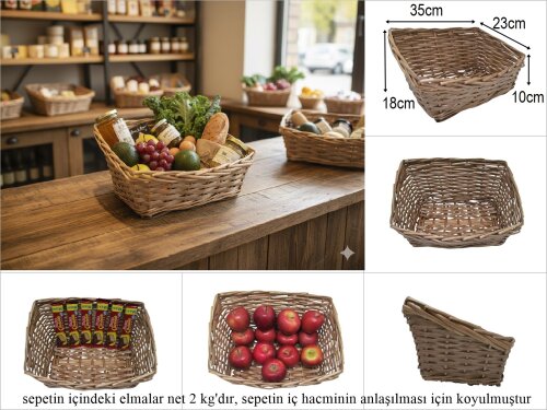 sd51280 önü alçak arkası yüksek no1 köşeli sepet - 