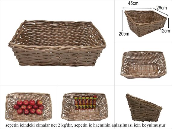 sd51281 önü alçak arkası yüksek no2 köşeli sepet - 1