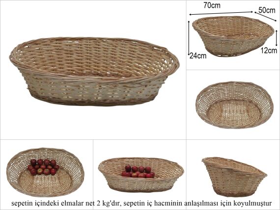 sd51283 önü alçak arkası yüksek no3 oval sepet - 1