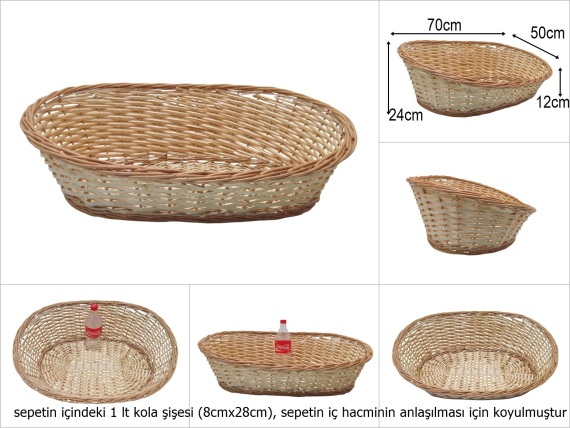 sd51283 önü alçak arkası yüksek no3 oval sepet - 1