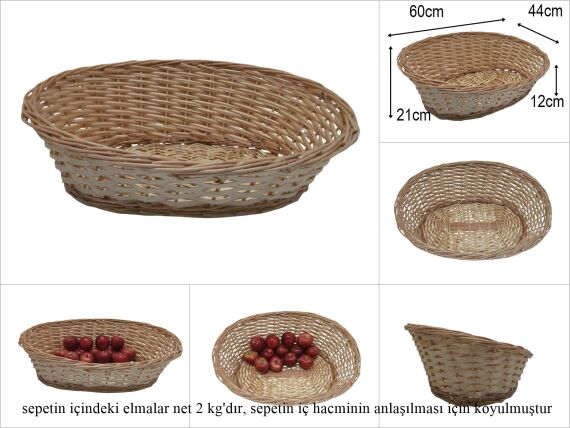 sd51284 önü alçak arkası yüksek no2 oval sepet - 1