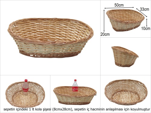 sd51285 önü alçak arkası yüksek no1 oval sepet - 
