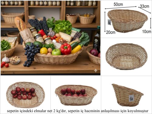 sd51285 önü alçak arkası yüksek no1 oval söğüt sepet - 