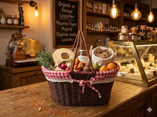 sd51291 metal iskelet üzerine kahverengi pvc örülü sapları katlanan pötikare kumaşlı oval sepet - (1)