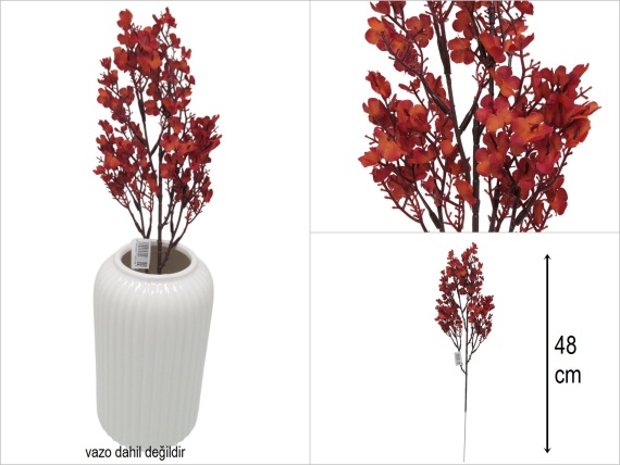 sd51341 dekoratif yapay güz çiçek dalı - 1