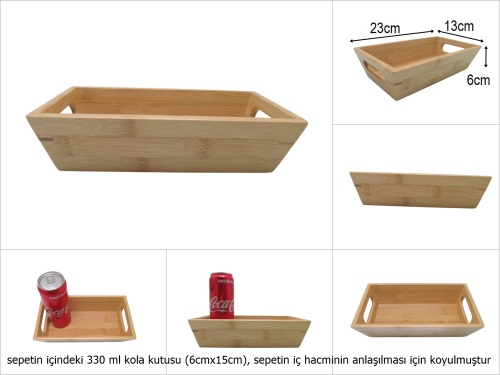 sd51369 dikdörtgen bambu ekmeklik - 