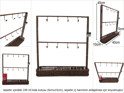 sd51373 pvc askılık sepet - 