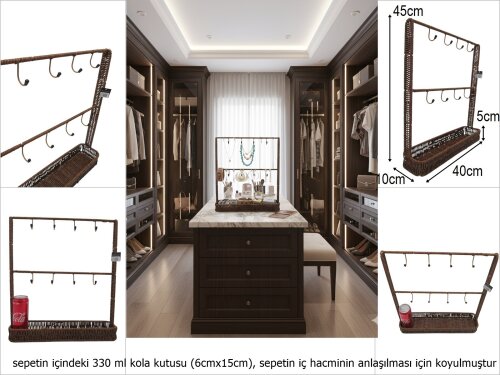 sd51373 pvc askılık sepet - 