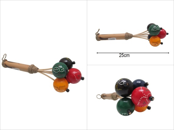 sd51475 ahşap 5 li otantik marakas - 1