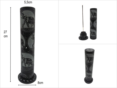 sd51482 obsidyen taşı kule tütsülük - 