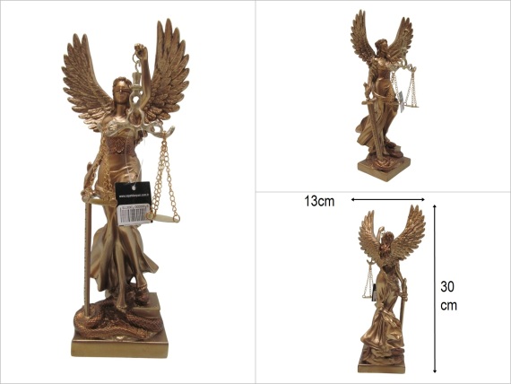 sd51484 kanatlı adalet heykeli biblo themis - 1