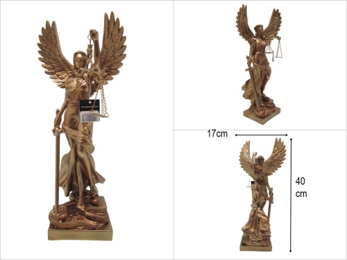 sd51885 büyük kanatlı adalet heykeli biblo themis - 