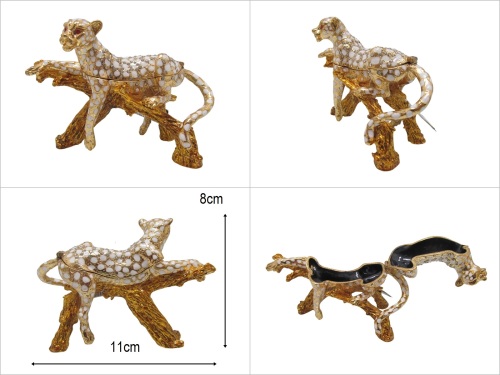 sd51898 swarovski taşlı leopar kutu - 