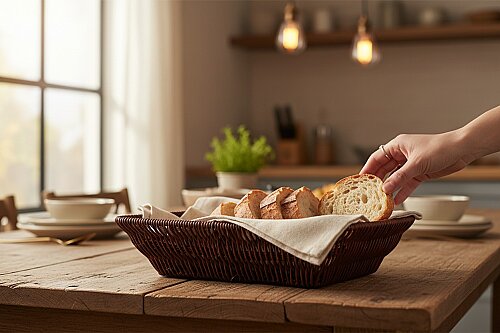 sd51962 rattan görünümlü dikdörtgen pvc sepet - (1)