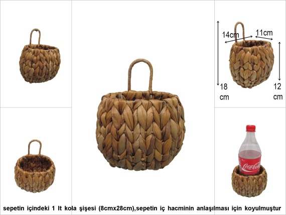 SD51994 DEKORATİF NO1 KAPI/DUVAR SEPETİ - 1