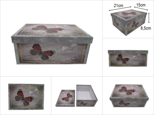 sd52002 kelebek desenli no2 hediye kutusu düzenleyici organizer - 