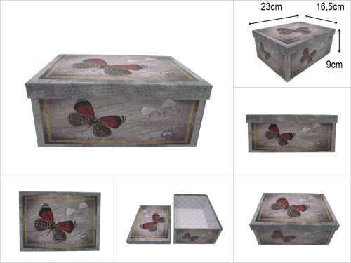 sd52003 kelebek desenli no3 hediye kutusu düzenleyici organizer - 