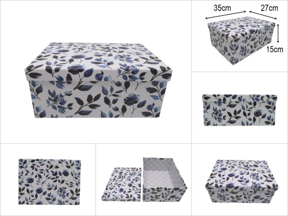 sd52029 çiçek desenli no9 hediye kutusu düzenleyici organizer - 1