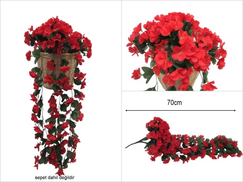sd52056 dekoratif sarkan çiçek kırmızı - 