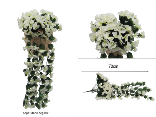 sd52057 dekoratif sarkan çiçek kırık beyaz - 