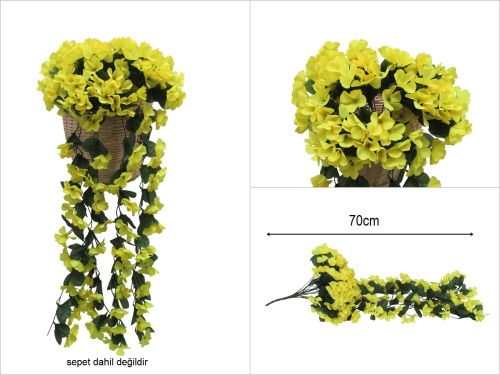 sd52059 dekoratif sarkan çiçek sarı - 