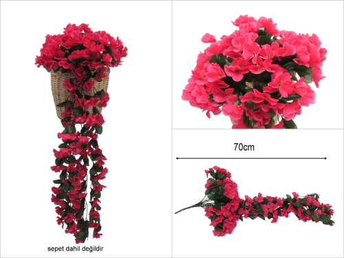 sd52061 dekoratif sarkan çiçek fuşya - 