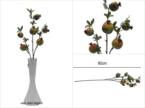 sd52064 yapay yeşil nar dalı - 
