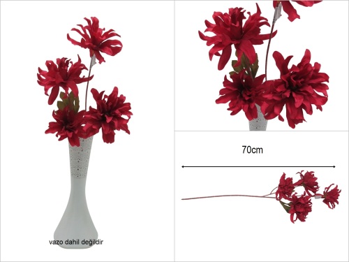 sd52066 bordo yapay çiçek dalı - 
