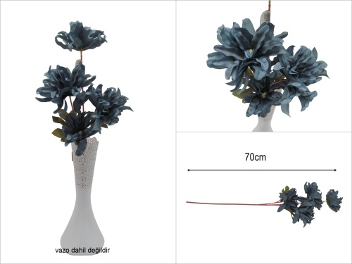 sd52067 mavi yapay çiçek dalı - 