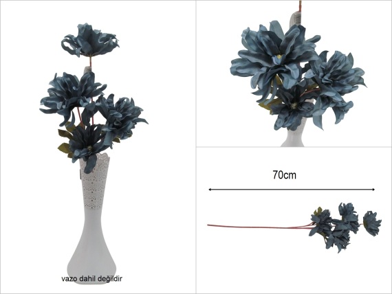 sd52067 mavi yapay çiçek dalı - 1