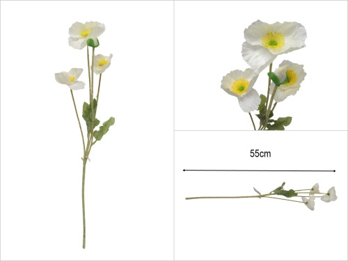 sd52073 yapay beyaz gelincik çiçeği - 