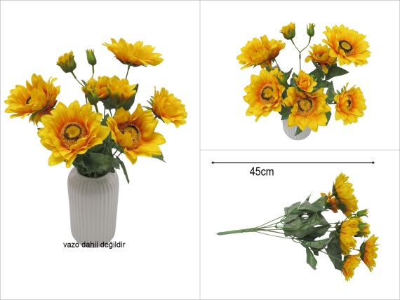sd52077 sarı ayçiçeği demeti - 1