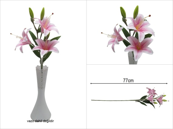 sd52096 yapay pembe lilyum çiçeği - 1