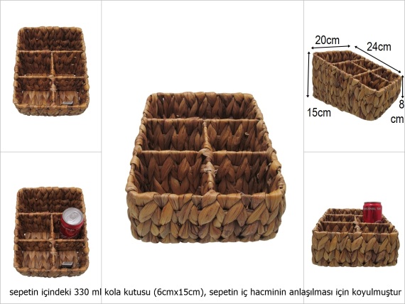 sd52097 bölmeli hasır sepet - 1