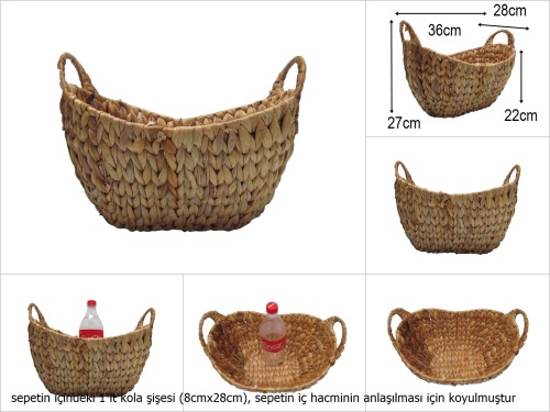 sd52107 no1 yandan saplı gondol sepet - 