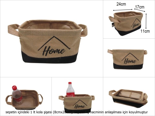 sd52144 dekoratif jüt düzenleyici organizer - 