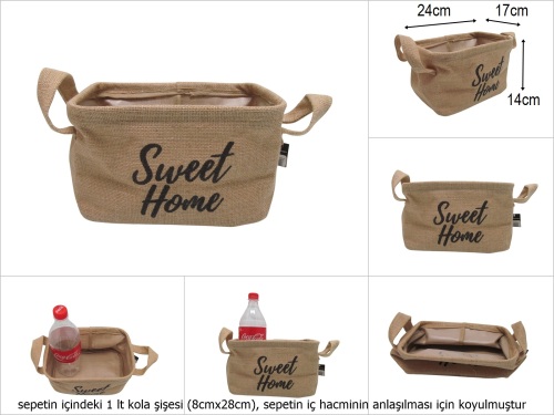 sd52147 dekoratif jüt düzenleyici organizer - 