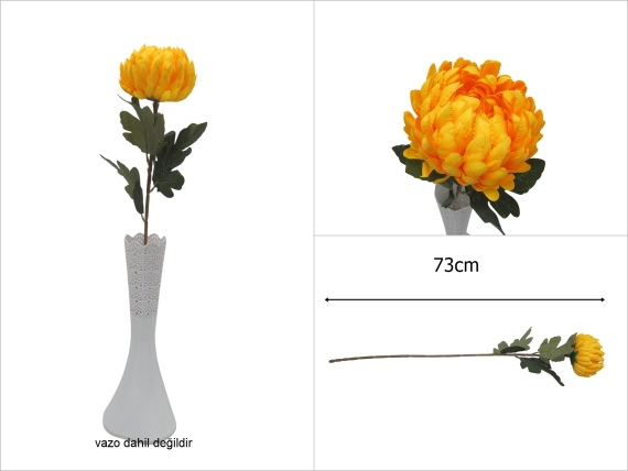 sd52164 yapay portakal sarı kasımpatı dalı - 1