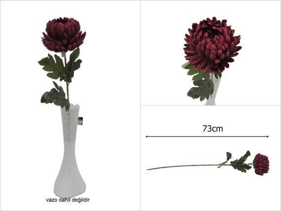 sd52165 yapay bordo kasımpatı dalı - 1