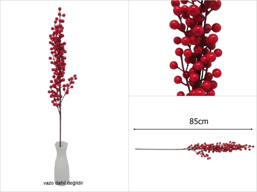 sd52183 yapay kırmızı kokina dalı - 