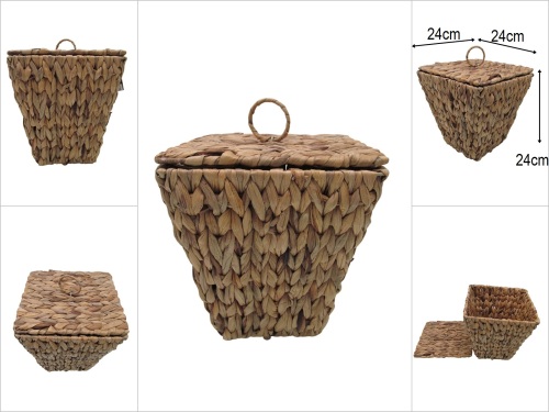 sd52184 kapaklı hasır sepet - 