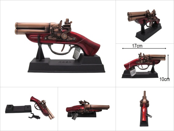 sd52225 dekoratif nostalji çakmak tabanca - 1