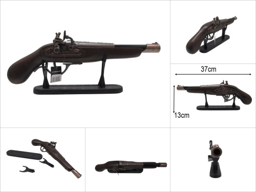 sd52227 dekoratif nostalji çakmak tabanca - 