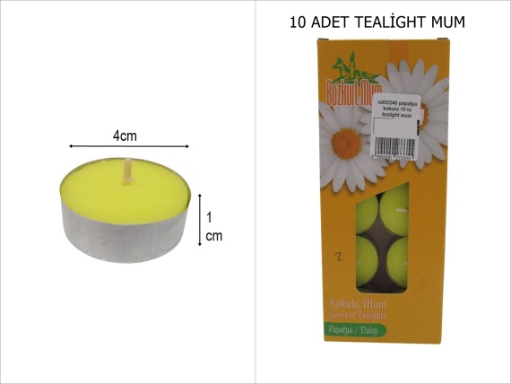 sd52240 papatya kokulu 10 lu tealight mum - 1