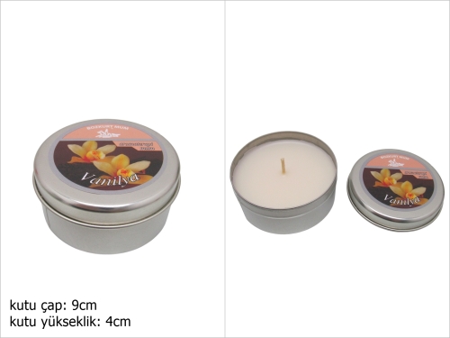 sd52249 vanilya kokulu metal kutulu mum - 